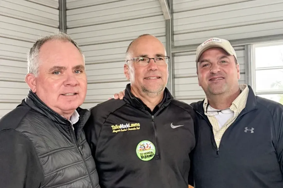 Tailor Made Lawns owners and partners together at a company gathering