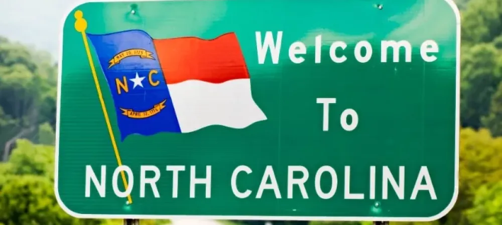 Welcome to North Carolina sign