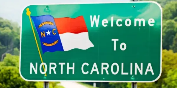 Welcome to North Carolina sign